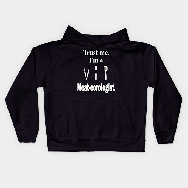 Meat-eorologist Kids Hoodie by Klssaginaw